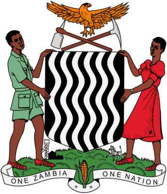 Zambia Flag and Emblem free png download