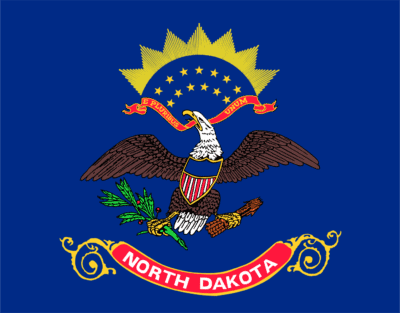 North Dakota State Flag and Seal png