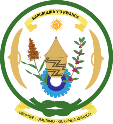 Rwanda Flag and Emblem png