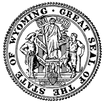 Wyoming State Flag and Seal free png download