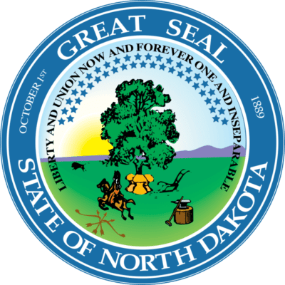 North Dakota State Flag and Seal free png download