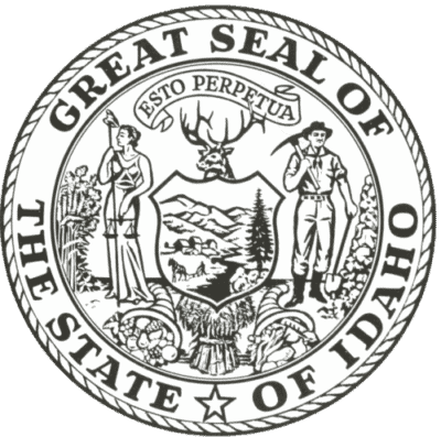Idaho State Flag and Seal png