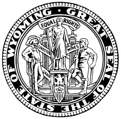 Wyoming State Flag and Seal free png download